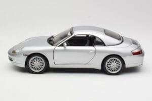 Porsche 911 996 Carrera Cabriolet Argintiu Hot Wheels 1:18 213595 Metal - imaginea 4 din 8