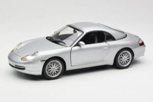 Porsche 911 996 Carrera Cabriolet Argintiu Hot Wheels 1:18 213595 Metal