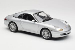 Porsche 911 996 Carrera Cabriolet Argintiu Hot Wheels 1:18 213595 Metal - imaginea 6 din 8