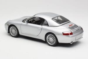 Porsche 911 996 Carrera Cabriolet Argintiu Hot Wheels 1:18 213595 Metal - imaginea 7 din 8