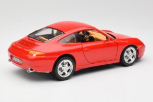 Porsche 911 996 Carrera Roșu Bburago 1:18 3385 Metal - imaginea 3 din 8