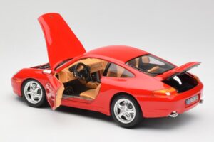 Porsche 911 996 Carrera Roșu Bburago 1:18 3385 Metal - imaginea 5 din 8