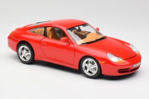 Porsche 911 996 Carrera Roșu Bburago 1:18 3385 Metal - imaginea 6 din 8