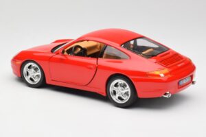 Porsche 911 996 Carrera Roșu Bburago 1:18 3385 Metal - imaginea 7 din 8