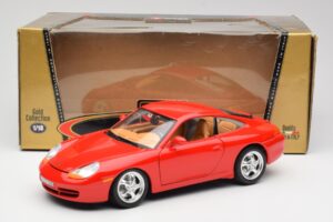 Porsche 911 996 Carrera Roșu Bburago 1:18 3385 Metal - imaginea 8 din 8
