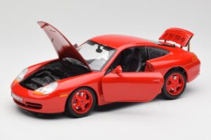 Porsche 911 996 Carrera Roșu Ediție Limitată Bburago 1:18 3385-M1 Metal - imaginea 2 din 8