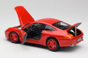 Porsche 911 996 Carrera Roșu Ediție Limitată Bburago 1:18 3385-M1 Metal - imaginea 5 din 8