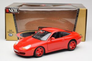 Porsche 911 996 Carrera Roșu Ediție Limitată Bburago 1:18 3385-M1 Metal - imaginea 8 din 8