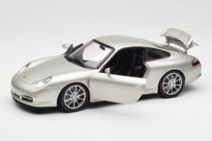 Porsche 911 996 GT3 Argintiu Hot Wheels 1:18 C2590 Metal - imaginea 2 din 8