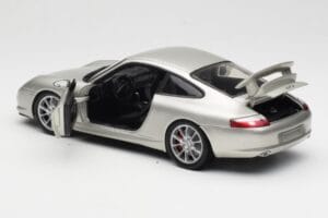 Porsche 911 996 GT3 Argintiu Hot Wheels 1:18 C2590 Metal - imaginea 5 din 8