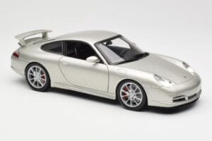 Porsche 911 996 GT3 Argintiu Hot Wheels 1:18 C2590 Metal - imaginea 6 din 8