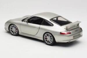 Porsche 911 996 GT3 Argintiu Hot Wheels 1:18 C2590 Metal - imaginea 7 din 8