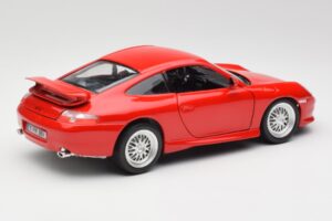 Porsche 911 996 GT3 Strasse Roșu Bburago 1:18 30395 Metal - imaginea 3 din 8