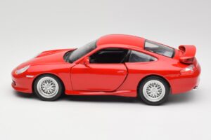 Porsche 911 996 GT3 Strasse Roșu Bburago 1:18 30395 Metal - imaginea 4 din 8
