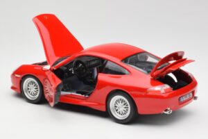 Porsche 911 996 GT3 Strasse Roșu Bburago 1:18 30395 Metal - imaginea 5 din 8