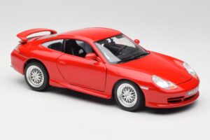 Porsche 911 996 GT3 Strasse Roșu Bburago 1:18 30395 Metal - imaginea 6 din 8