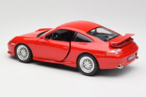Porsche 911 996 GT3 Strasse Roșu Bburago 1:18 30395 Metal - imaginea 7 din 8