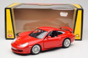Porsche 911 996 GT3 Strasse Roșu Bburago 1:18 30395 Metal - imaginea 8 din 8