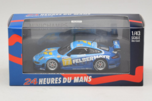 Porsche 911 GT3 R #77 M. Lieb / R. Lietz / W. Henzler 24 Hours of Le Mans 2009 Minichamps 1:43 400096977 Metal - imaginea 4 din 5