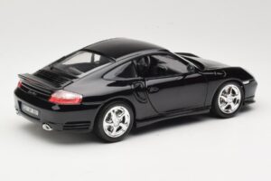 Porsche 911 996 Turbo Negru Bburago 1:18 18-12030 Metal - imaginea 3 din 8