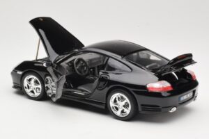 Porsche 911 996 Turbo Negru Bburago 1:18 18-12030 Metal - imaginea 5 din 8