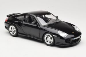 Porsche 911 996 Turbo Negru Bburago 1:18 18-12030 Metal - imaginea 6 din 8
