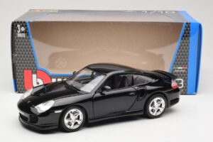 Porsche 911 996 Turbo Negru Bburago 1:18 18-12030 Metal - imaginea 8 din 8