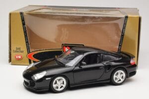 Porsche 911 996 Turbo Negru Bburago 1:18 3367 Metal - imaginea 8 din 8