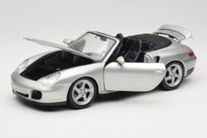 Porsche 911 996 Turbo Cabriolet Argintiu Maisto 1:18 31660 Metal - imaginea 2 din 8