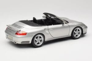 Porsche 911 996 Turbo Cabriolet Argintiu Maisto 1:18 31660 Metal - imaginea 3 din 8