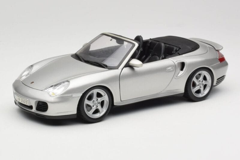 Porsche 911 996 Turbo Cabriolet Argintiu Maisto 1:18 31660 Metal