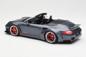 Porsche 911 997 Cabriolet Liberty Walk Gri GT Spirit 1:18 GT463 Rășină - imaginea 5 din 6