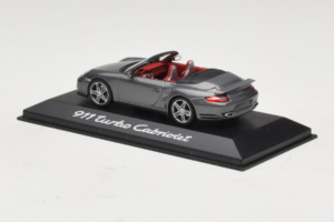 Porsche 911 997 Turbo Cabriolet Grey Metallic Minichamps 1:43 WAP02015216 Metal - imaginea 3 din 5