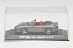 Porsche 911 997 Turbo Cabriolet Grey Metallic Minichamps 1:43 WAP02015216 Metal - imaginea 4 din 5