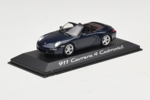 Porsche 911 997 Carrera 4 Cabriolet Albastru Închis Minichamps 1:43 WAP02015216-P1 Metal - imaginea 2 din 4