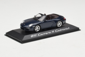 Porsche 911 997 Carrera 4 Cabriolet Albastru Închis Minichamps 1:43 WAP02015216-R1 Metal - imaginea 2 din 4