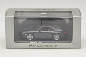 Porsche 911 997 Carrera 4 Dark Blue Metallic Minichamps 1:43 WAP02001518 Metal - imaginea 4 din 4