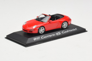 Porsche 911 997 Carrera 4S Cabriolet Roșu Minichamps 1:43 WAP02015316 Metal - imaginea 2 din 5