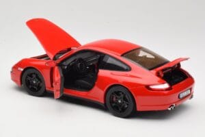 Porsche 911 997 Carrera 4S Roșu Norev 1:18 187510 Metal - imaginea 5 din 8