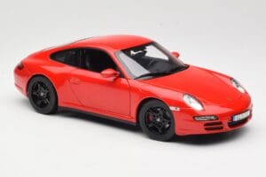 Porsche 911 997 Carrera 4S Roșu Norev 1:18 187510 Metal - imaginea 6 din 8