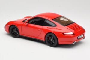 Porsche 911 997 Carrera 4S Roșu Norev 1:18 187510 Metal - imaginea 7 din 8