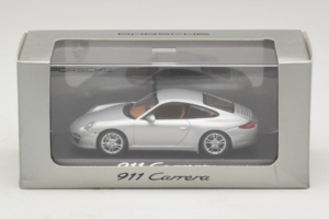 Porsche 911 997 Carrera Silver Metallic Minichamps 1:43 WAP02001218 Metal - imaginea 5 din 5
