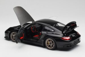 Porsche 911 997 GT2 RS Negru & Argintiu Jante Minichamps 1:18 100069401 Metal - imaginea 5 din 8