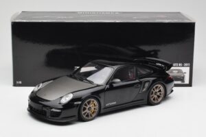 Porsche 911 997 GT2 RS Negru & Argintiu Jante Minichamps 1:18 100069401 Metal - imaginea 8 din 8