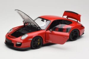 Porsche 911 997 GT2 RS Roșu Cu Jante Negre Minichamps 1:18 100069407 Metal - imaginea 2 din 8