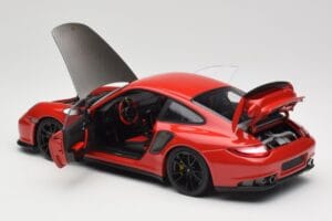 Porsche 911 997 GT2 RS Roșu Cu Jante Negre Minichamps 1:18 100069407 Metal - imaginea 5 din 8