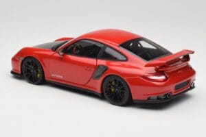 Porsche 911 997 GT2 RS Roșu Cu Jante Negre Minichamps 1:18 100069407 Metal - imaginea 7 din 8
