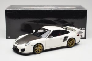 Porsche 911 997 GT2 RS Alb & Auriu Jante Minichamps 1:18 100069406 Metal - imaginea 8 din 8
