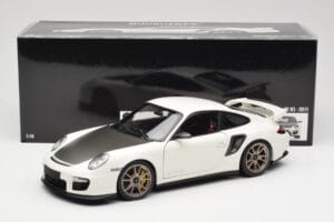 Porsche 911 997 GT2 RS Alb Minichamps 1:18 100069400 Metal - imaginea 8 din 8
