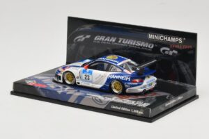 Porsche 911 997 GT3 #23 24 Hours Nurburgring 2008 Minichamps 1:43 437086823 Metal - imaginea 3 din 4